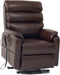 Brown Faux Leather Electric Power Lift Recliner