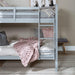 Mission Style Solid Wood Twin over Twin Bunk Bed, Grey