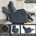 Electric Power Recliner for Small Spaces, Gray