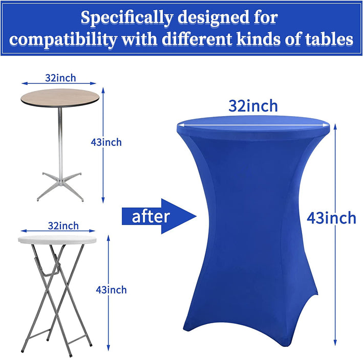 Blue Cocktail Table Covers for Bar