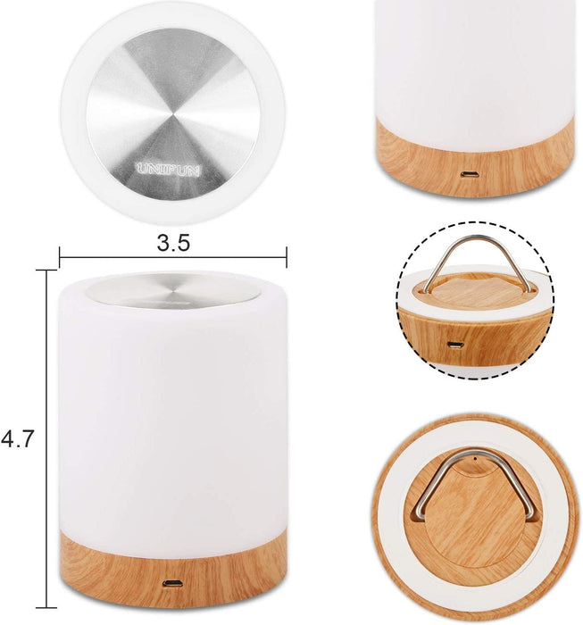 Touch Portable Table Lamp, Dimmable Warm White Light