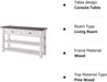 White and Grey Monterey Sofa Console Table