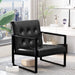 Modern Faux Leather Accent Chair for Living Room
