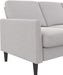 Light Gray Winston Sectional Sofa in Linen