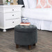 Velvet Tufted Ottoman with Storage for Home Decor