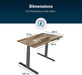 48″ X 30″ Electric Height Adjustable Standing Desk
