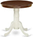 EMT-MLW-TP Edan Dining Table, Walnut Top, Linen White Finish