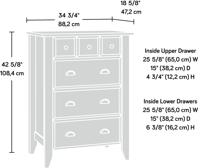 Soft White 4-Drawer Shoal Creek Dresser