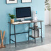 Industrial Style Writing Desk with Storage Shelves