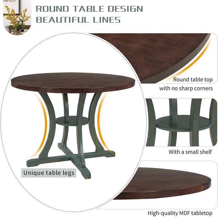5-Piece round Kitchen Table Set