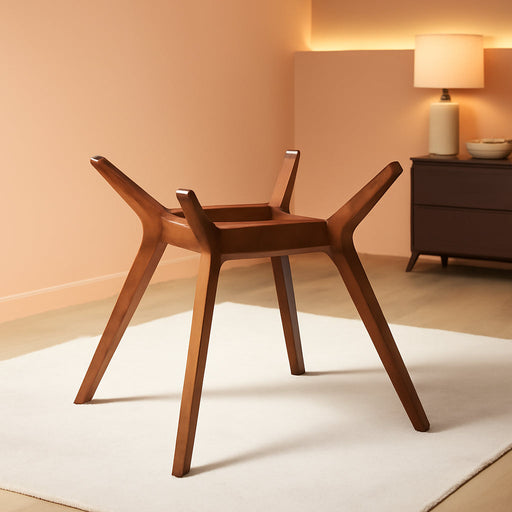 Paxton Mid Century Modern Wood Table Base Only