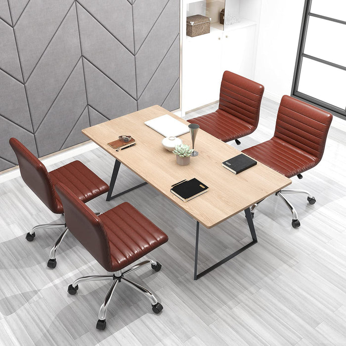 Brown Desk Chairs for Home Office, 14.4D X 18W X 30.5H