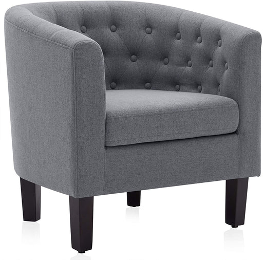 Elegant Gray Accent Chair for Living Room