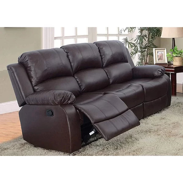 Villante 81'' Vegan Leather Reclining Sofa