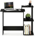 Compact Desk with Square Shelves for Home Office