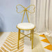 Bow Vanity Chair Set, Princess Makeup Stool (White)