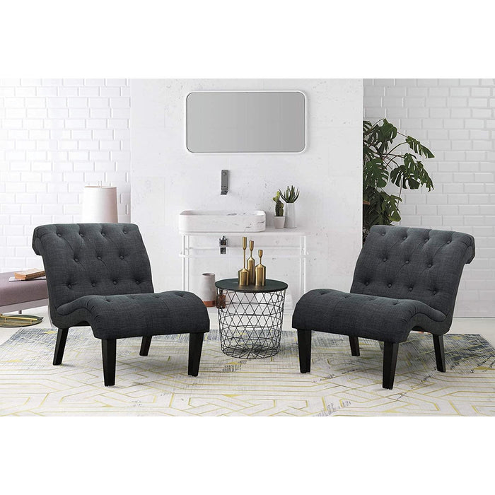 Button Tufted Slipper Chair for Any Room