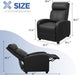 Black PU Leather Recliner Chair with Massage