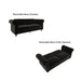 Black Velvet Chesterfield Coil Sofa Futon