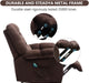 Brown Massage Recliner with Heat & Vibration