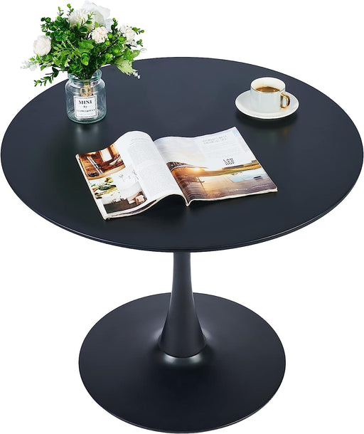 Black Tulip Pedestal round Dining Table, 36 Inch