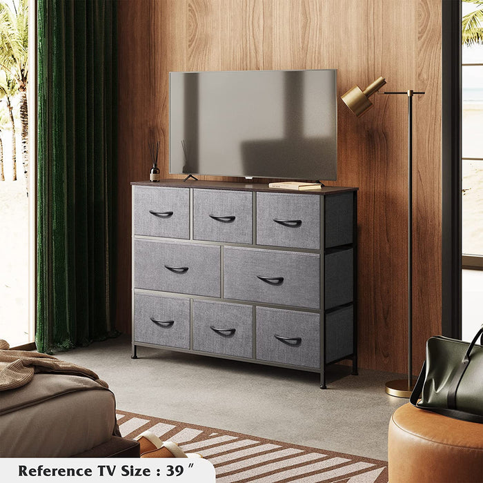 Fabric Dresser with TV Stand for Bedroom