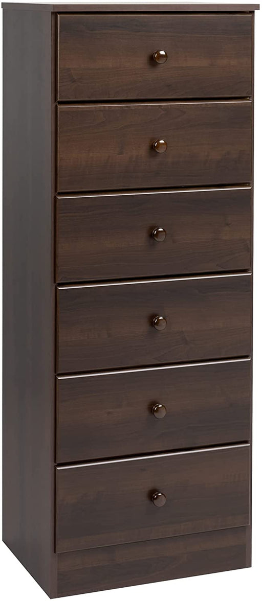 Espresso Astrid 6-Drawer Tall Chest