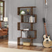 S-Shaped Rustic Bookshelf for Modern Storage