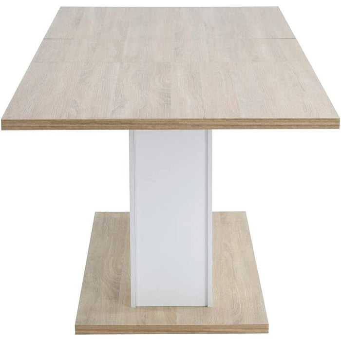 Extensible Dining Table for 4-8P, Wooden Top