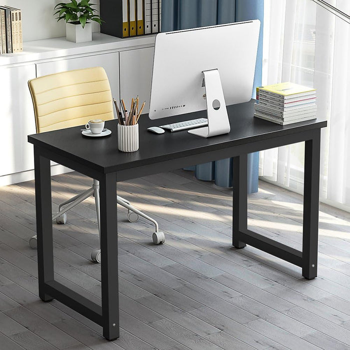 Sleek Black Computer Desk for Home Office