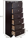 Brown Wooden 6 Drawer Chest for Bedroom