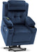 Lay Flat Lift Recliner with Power Headrest, Navy Blue