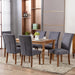 Upholstered Parsons Dining Chairs Set of 6, Dark Grey