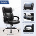 Ergonomic High-Back Office Chair with Lumbar Support