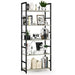 Modern 5-Tier Bookshelf for Home Office and Living Room