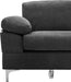 Dark Grey Upholstered L-Shaped Sofa