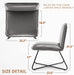Adjustable Grey Accent Chair for Home or Office