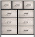 9-Drawer Storage Unit Organizer Chest with Faux Wood Drawers