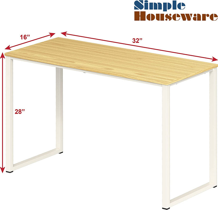 Oak Computer Desk for Home Office (8 Words)