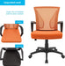 Ergonomic Orange Mesh Office Chair with Armrests