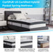 Capri Comfortable Sleep 12 Inch Certipur-Us Certified Hybrid Pocket Spring Mattress