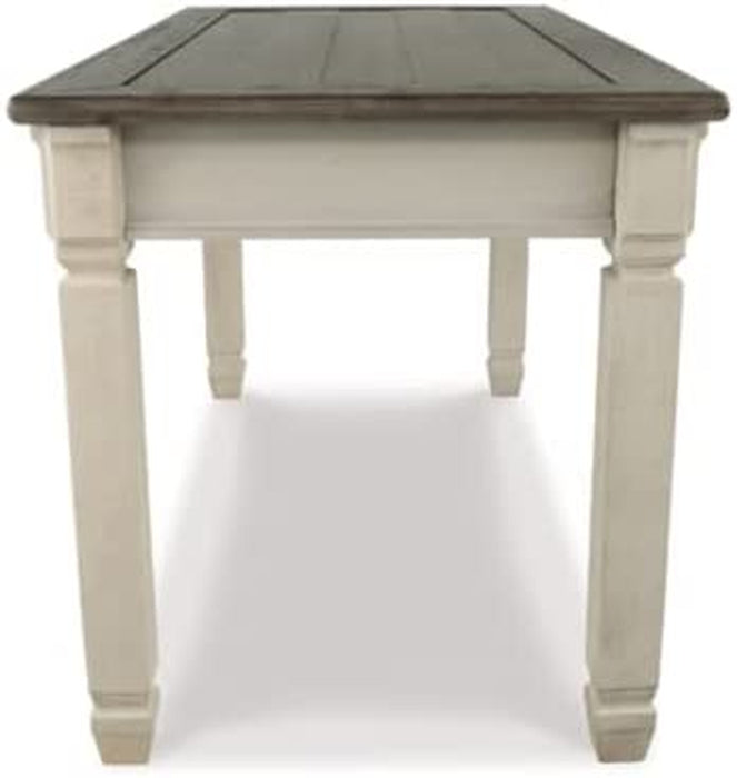 Farmhouse Writing Desk with Drawers, Whitewash