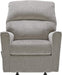 Light Gray Modern Nursery Manual Rocker Recliner