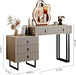 Vanity Desk with Touch Screen Lighted Mirror