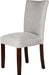 Light Grey Classic Upholstered Accent Dining Chair