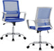 Ergonomic Blue Office Chair with Lumbar Support