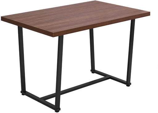 Industrial Style Dining Table for 4, Rustic Brown