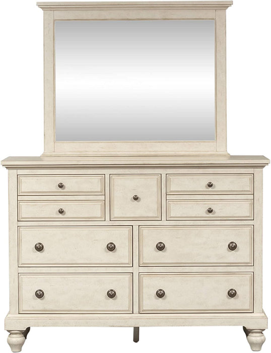 High Country Dresser & Mirror, White