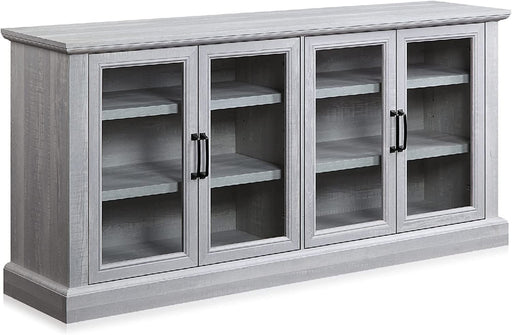 Stone Gray 70 Inch Storage Console Cabinet