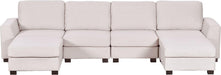 Beige Modern Large U-Shape Sectional Sofa